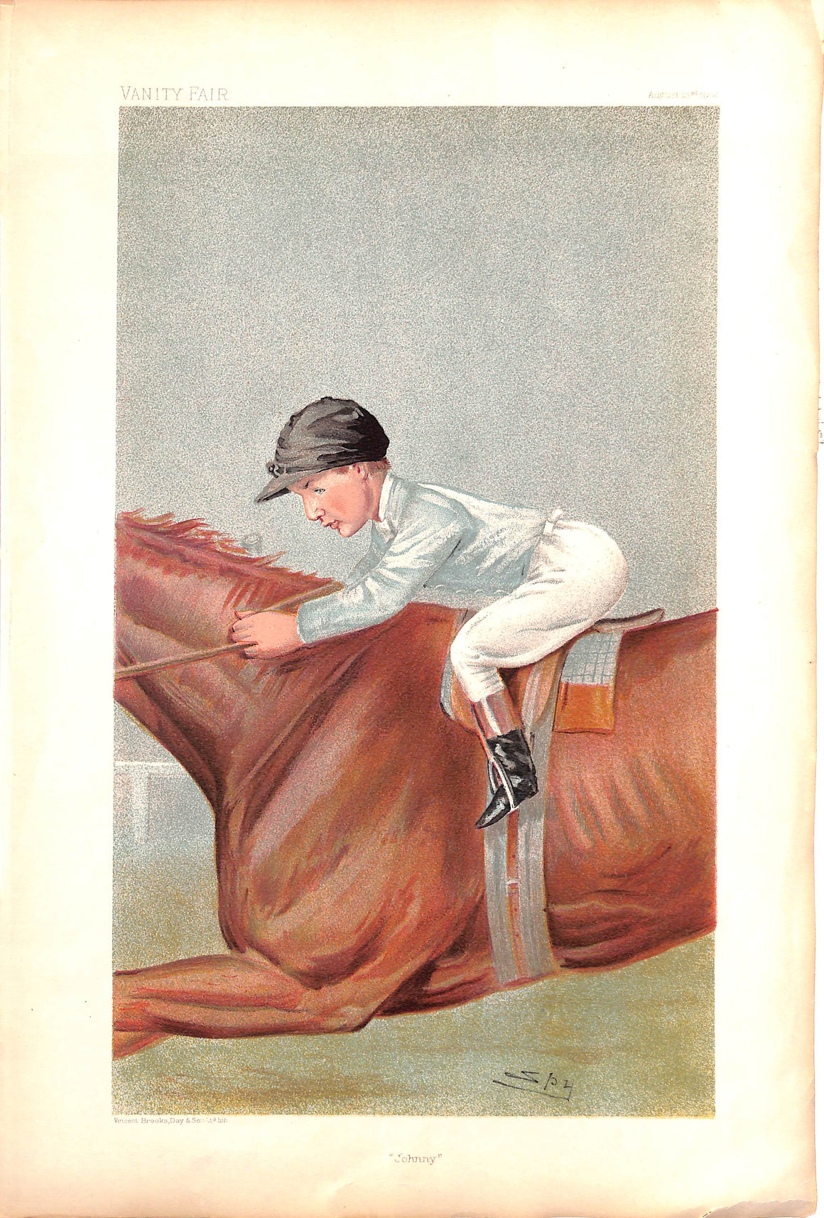 "Johnny" Reiff Spy Vanity Fair August 23rd 1900