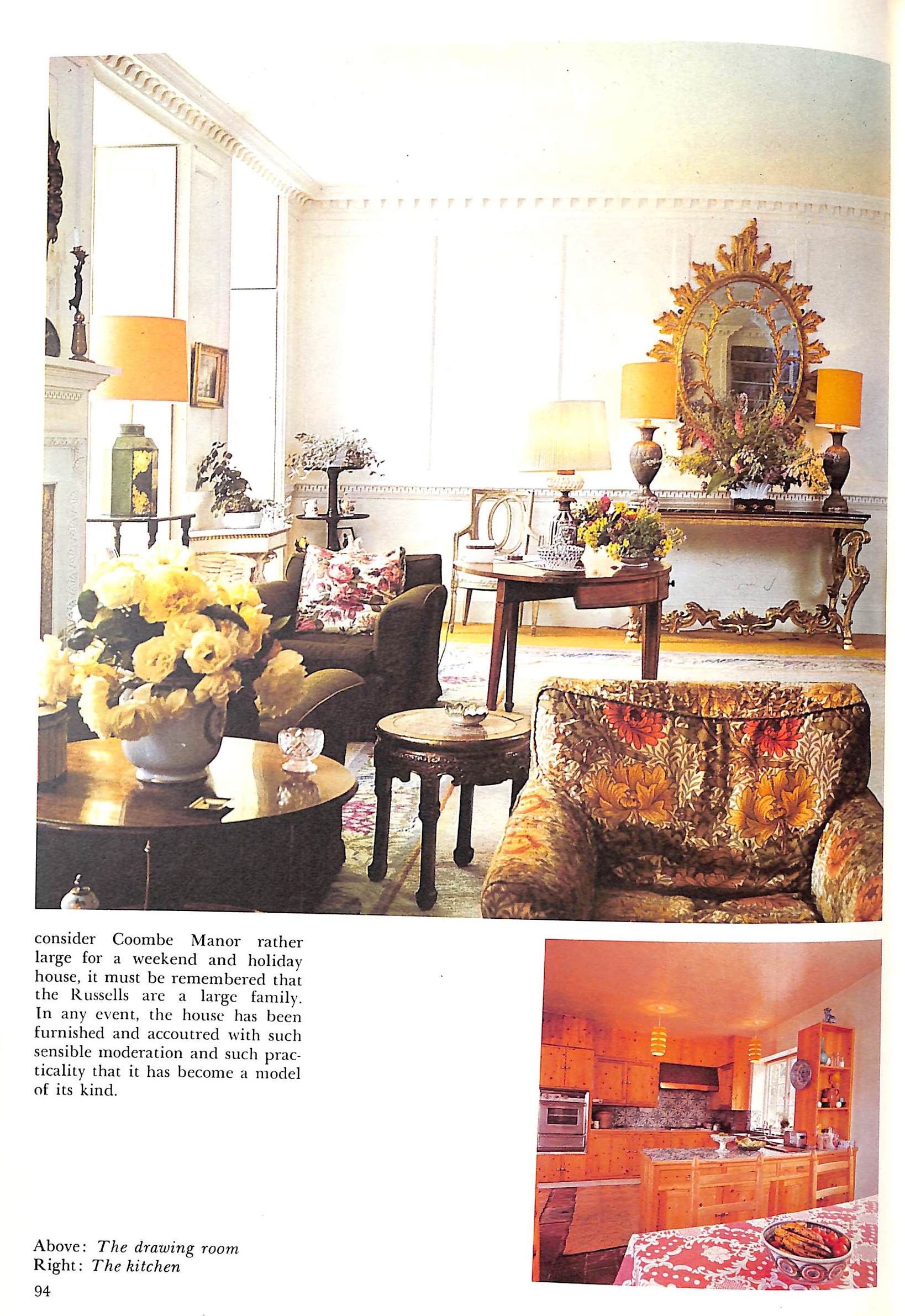 "A House In The Country The Second Home From Cottages To Castles" 1973 GILLIATT, Mary