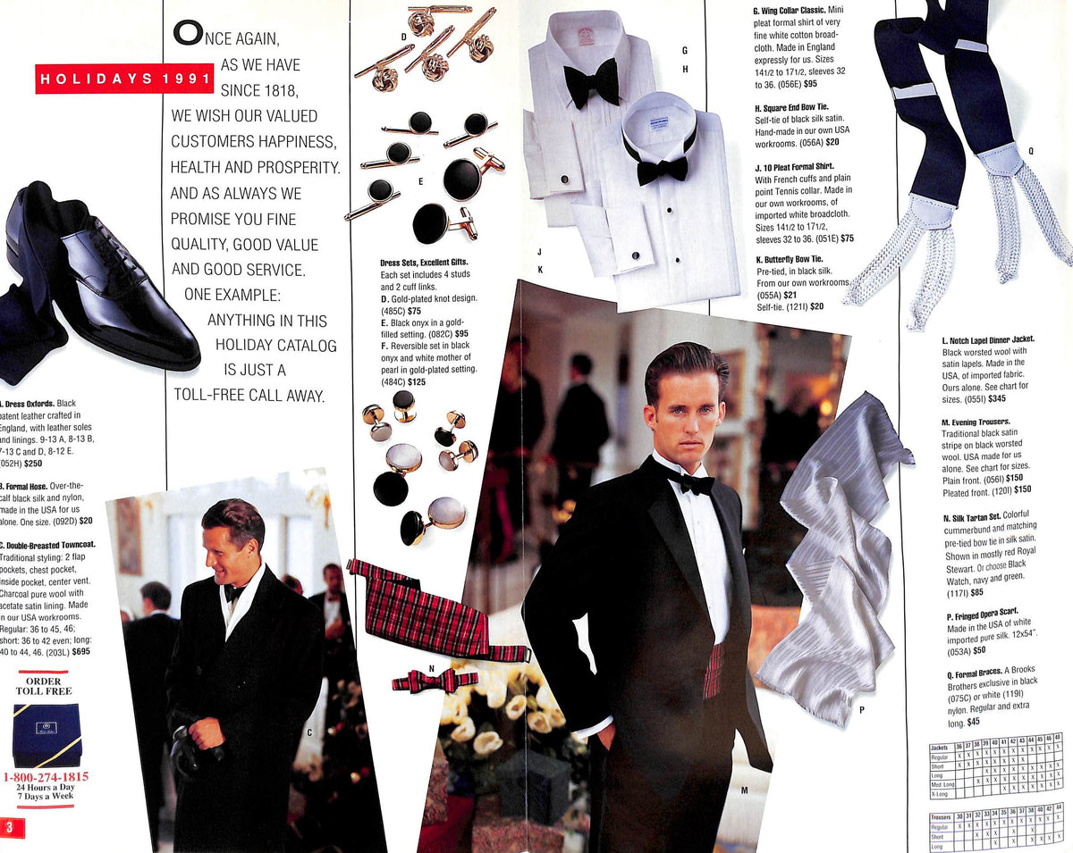"Brooks Brothers Holidays" 1991 Catalog