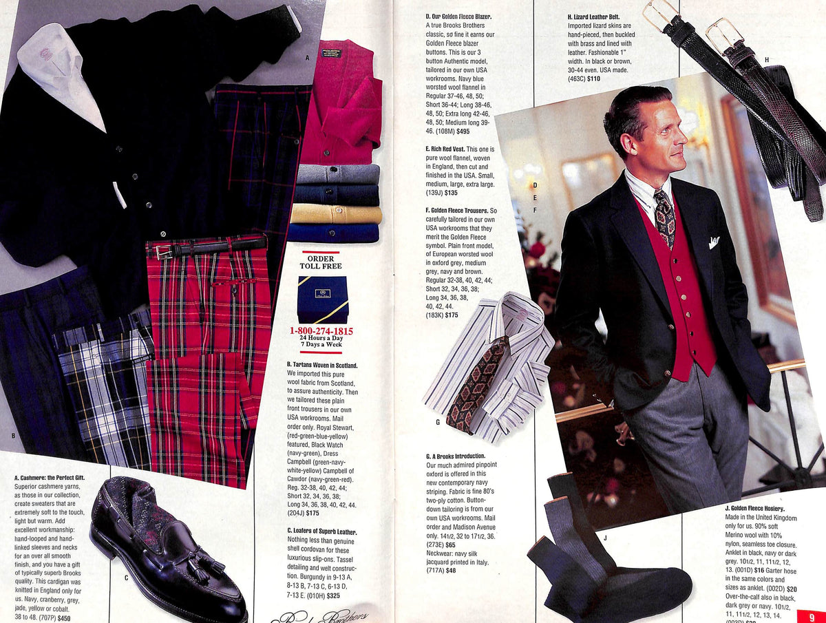 "Brooks Brothers Holidays" 1991 Catalog