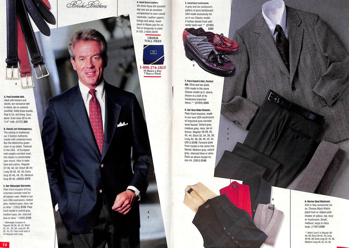 "Brooks Brothers Holidays" 1991 Catalog