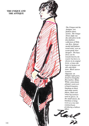 "Lagerfeld's Sketchbook: Karl Lagerfeld's Illustrated Fashion Journal Of Anna Piaggi" 1986 PIAGGI, Anna (SOLD)
