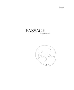 "Passage: A Work Record" 1991 PENN, Irving