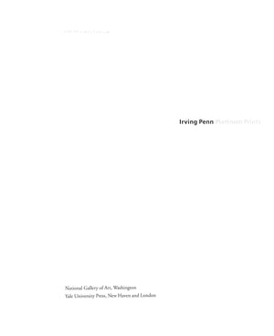 "Irving Penn: Platinum Prints" 2005 GREENOUGH, Sarah