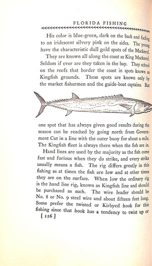 "Florida Fishing A Guide To Fishing In Southern Waters" 1931 MILLER, Captain Stewart