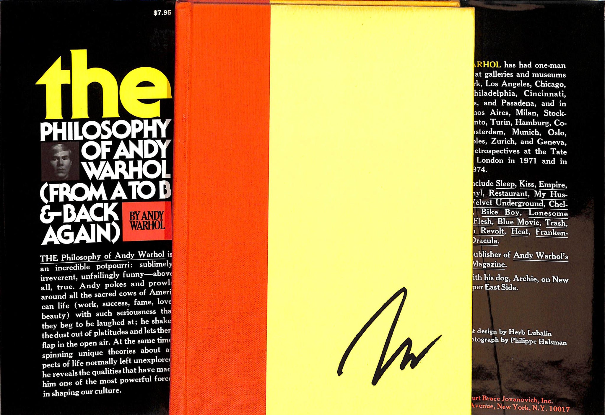 "The Philosophy Of Andy Warhol (From A To B & Back Again)" 1975 WARHOL, Andy