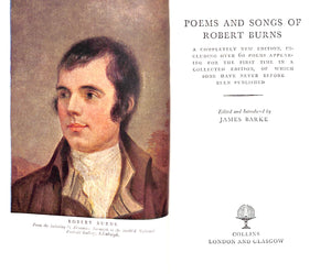 "Poems And Songs Of Robert Burns" 1962 BARKE, James