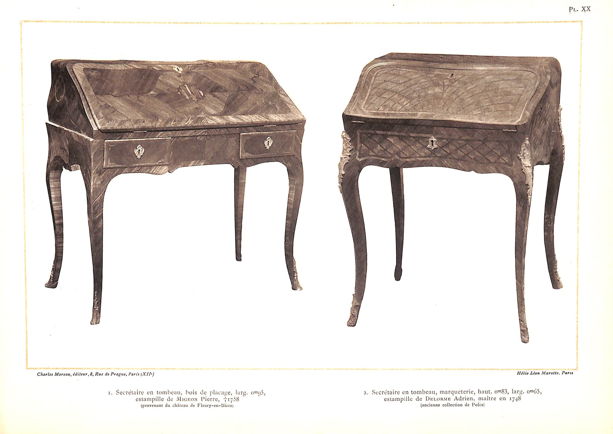 "Les Beaux Meubles Français Anciens - Les Petits Meubles" 1930 JANNEAU, Guillaume