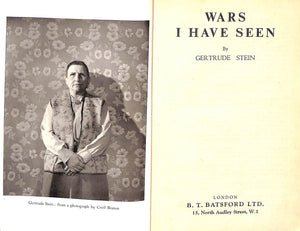 "Wars I Have Seen" 1945 STEIN, Gertrude