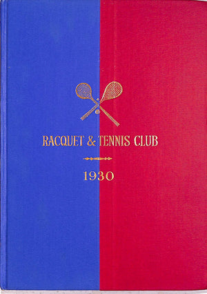 "Racquet & Tennis Club Booklet" 1930