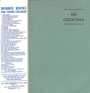 "100 Cocktails: How To Mix Them" 1958 "Bernard"