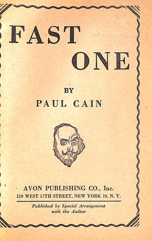 "Fast One" 1948 CAIN, Paul