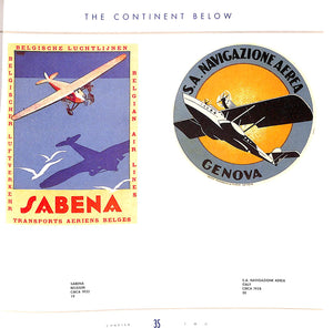 "En Route Label Art From The Golden Age Of Air Travel" 1993 JOHNSON, Lynn & O'LEARY, Michael