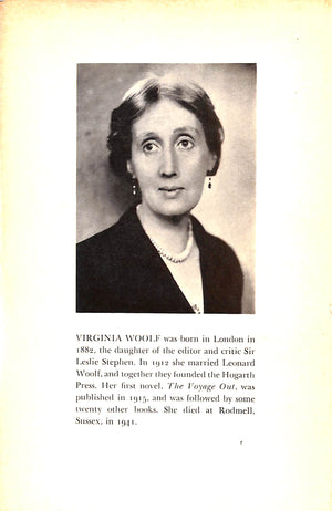 "A Writer's Diary" 1954 WOOLF, Virginia