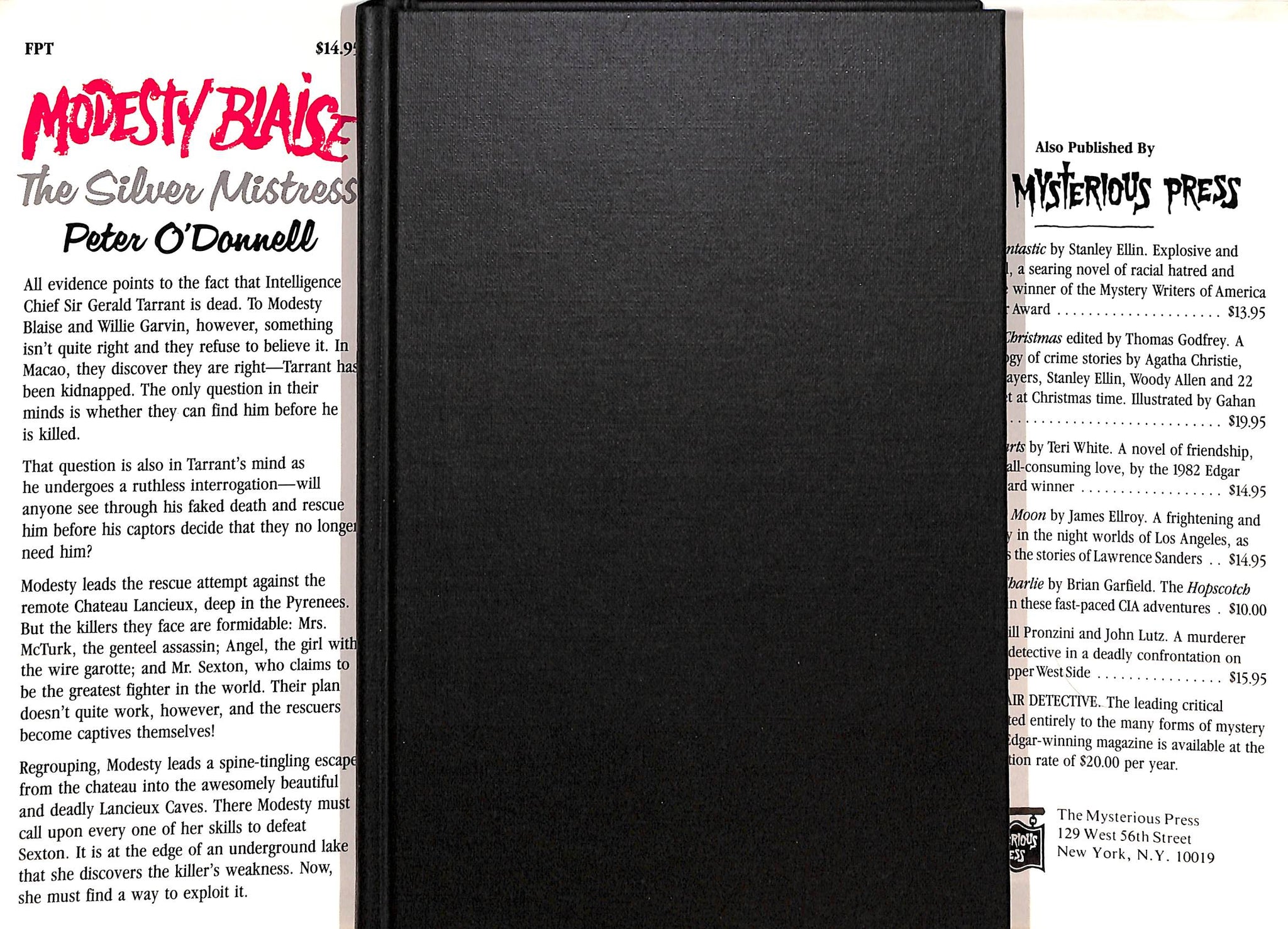 "Modesty Blaise The Silver Mistress" 1973 O'DONNELL, Peter (SOLD)