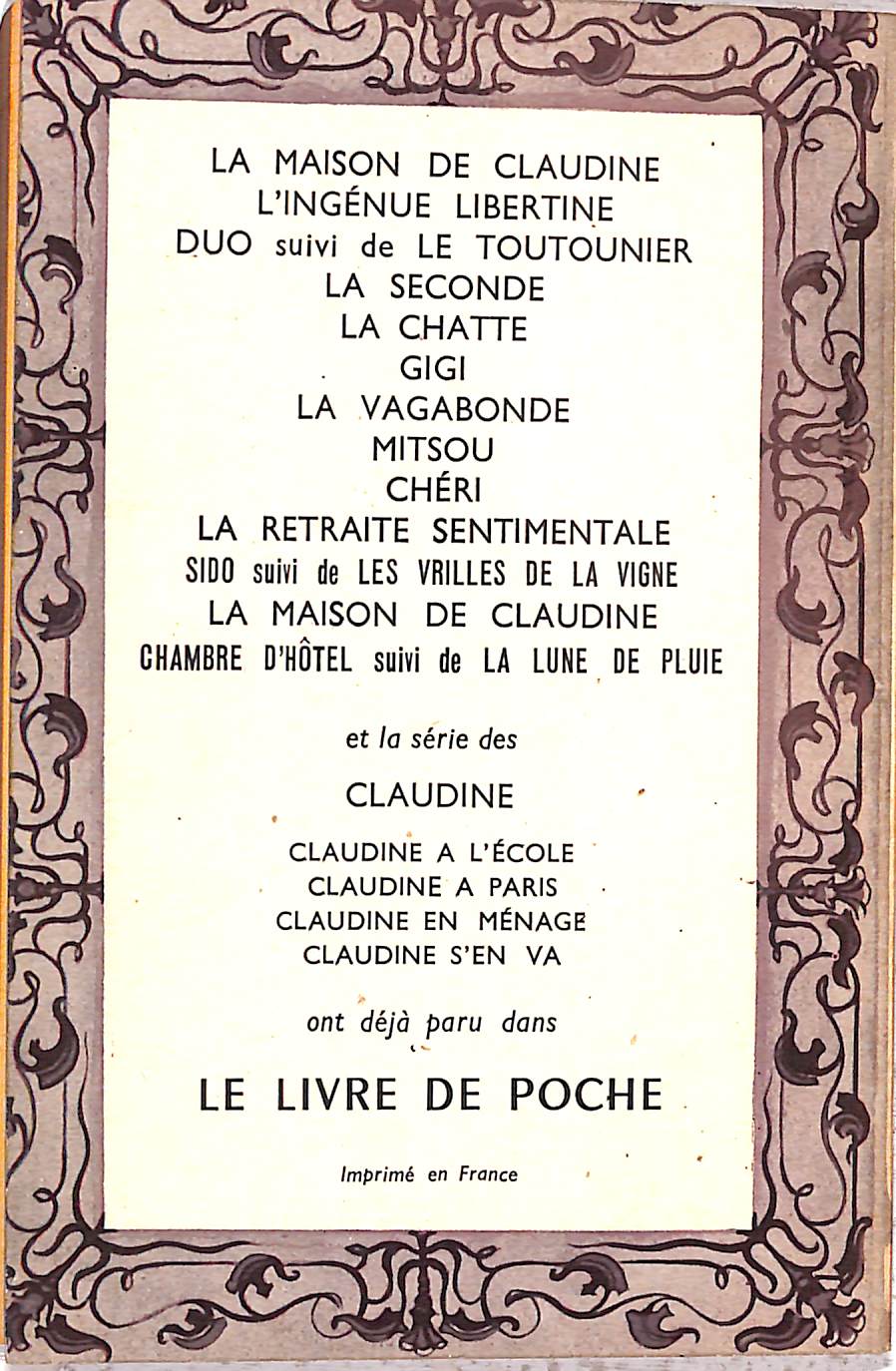 "Claudine s'En Va (Journal d'Annie)" 1965 Willy et Colette