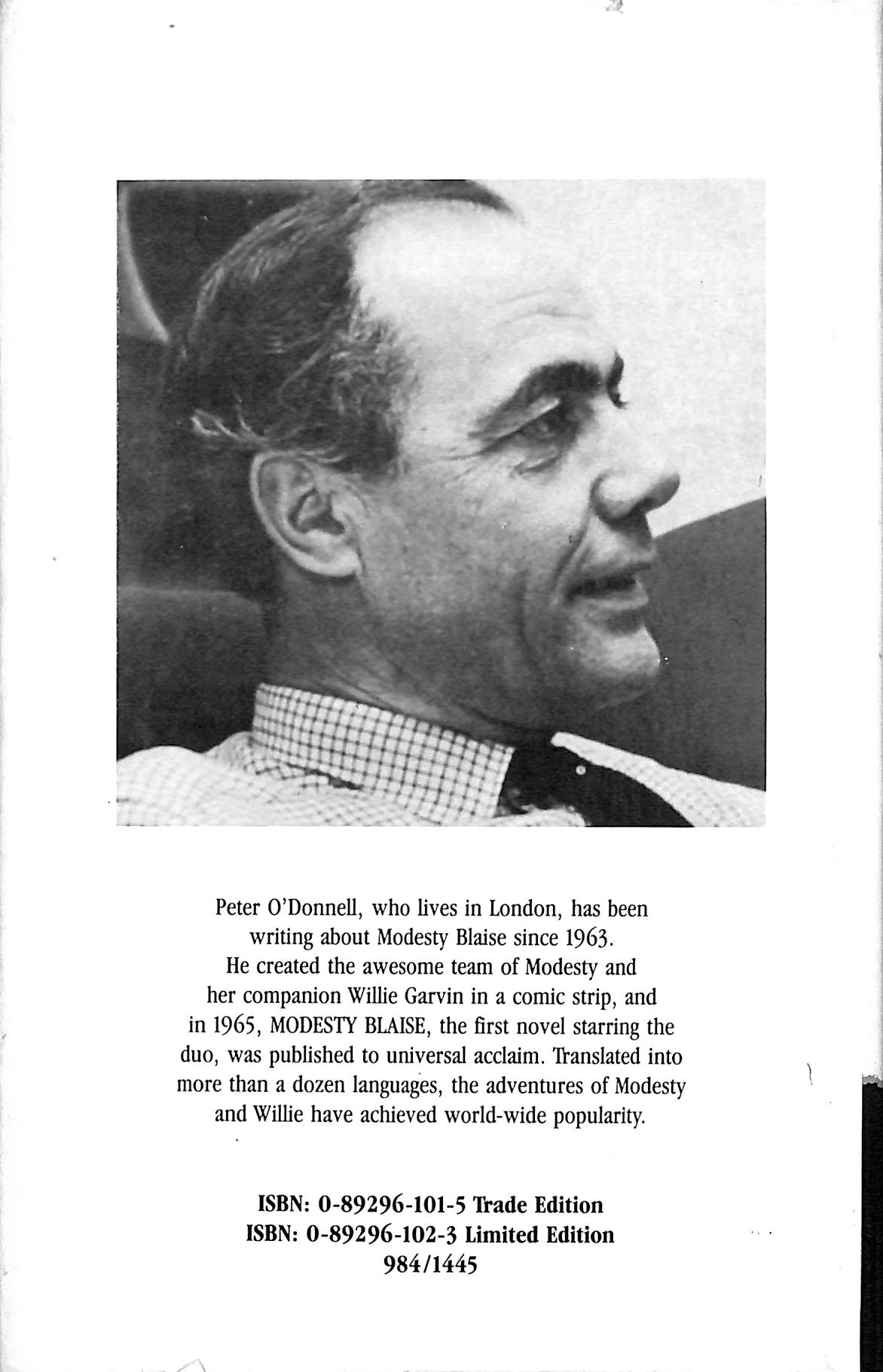 "Modesty Blaise The Silver Mistress" 1973 O'DONNELL, Peter