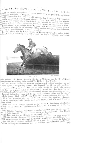 "British Sports And Sportsmen: Modern Flat-Racing Steeplechasing Point-To-Point Racing Coursing and Greyhound Racing" 1935