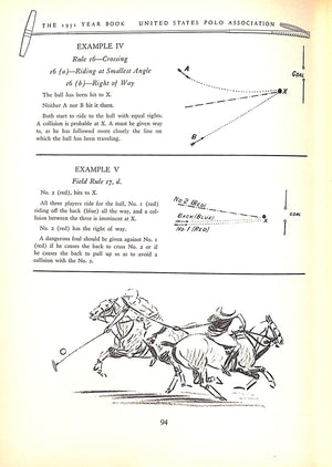 United States Polo Association 1931 Yearbook