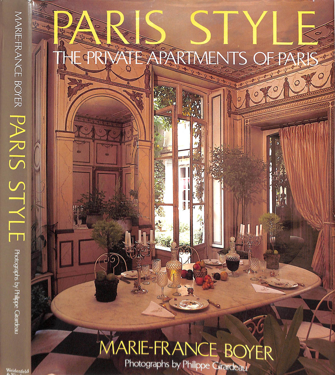 "Paris Style: The Private Apartments Of Paris" 1988 BOYER, Marie-France (SOLD)