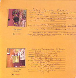 "Kate Spade Contents: ID# 1051" 2000