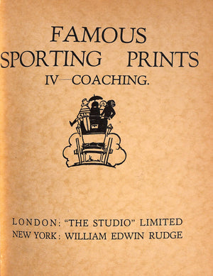 "Famous Sporting Prints" 1927