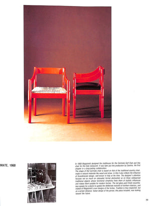 "Vico Magistretti Elegance And Innovation In Postwar Italian Design" 1991 PASCA, Vanni [text by] (SOLD)