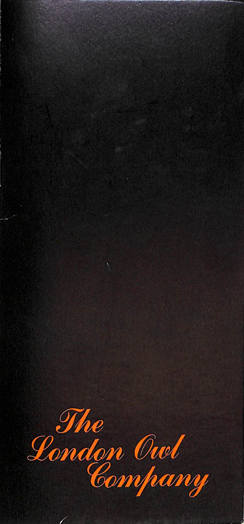 "The London Owl Company Catalogue" Vol I