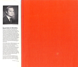 "David Hicks On Decoration" 1966 HICKS, David