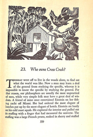 "Cross Creek: The Story Of The Yearling Country And Its People" 1942 RAWLINGS, Marjorie Kinnan