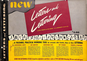 "Letters And Lettering" 1943 CARLYLE, Paul and ORING, Guy [designed by]