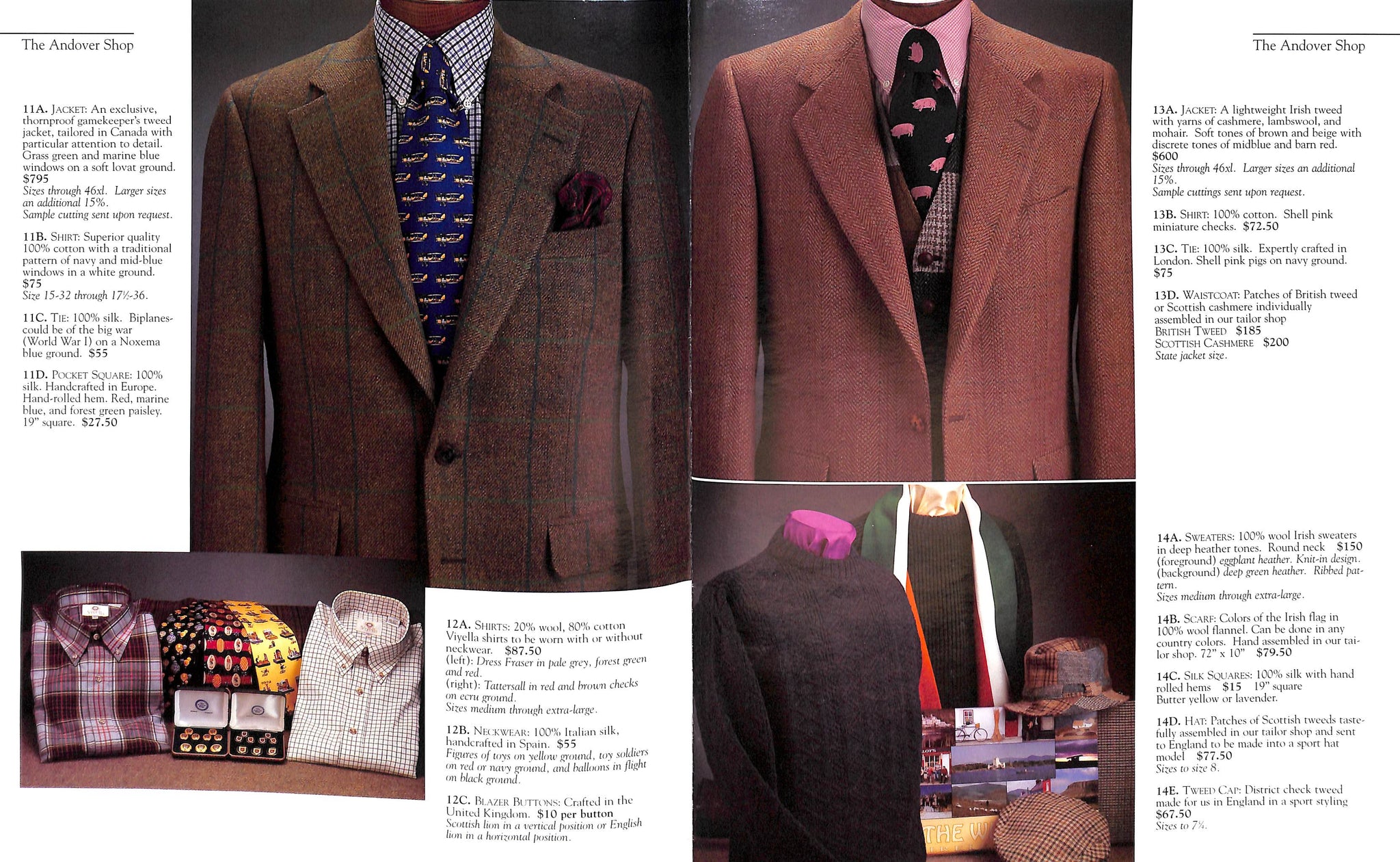 "The Andover Shop Traditional And Conservative Woolens 1999/ 2000" Catalog