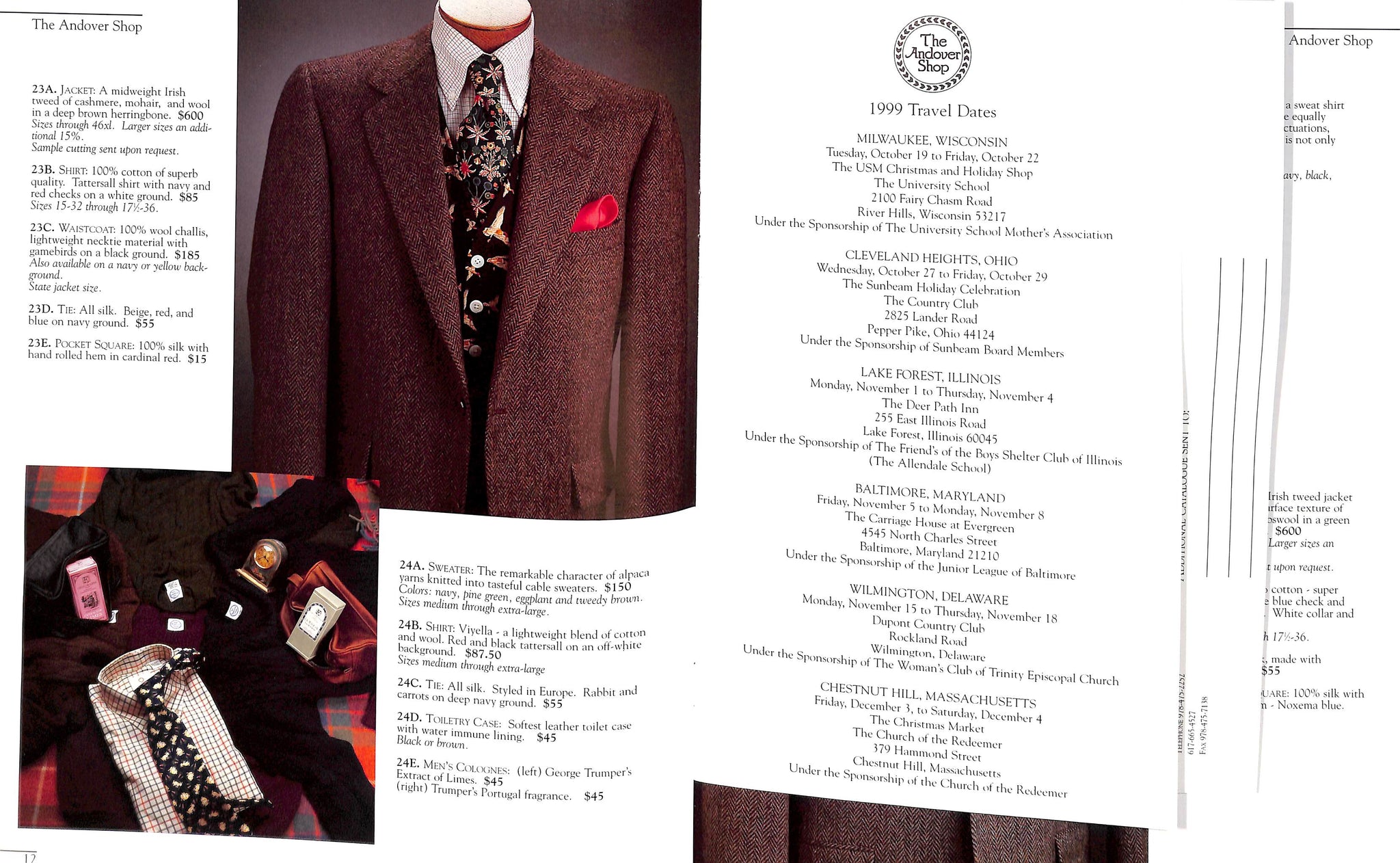 "The Andover Shop Traditional And Conservative Woolens 1999/ 2000" Catalog