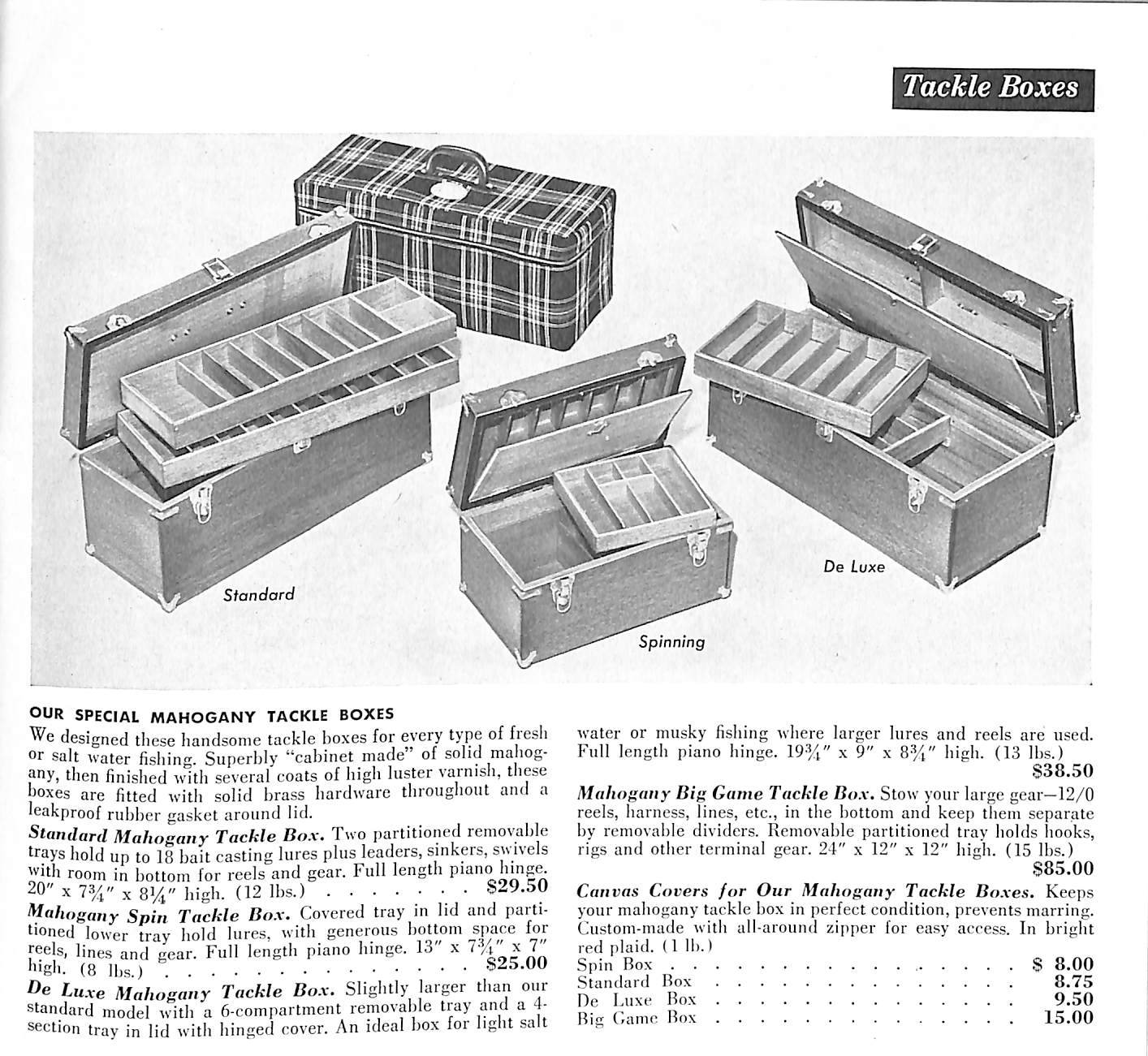 burgon and ball tackle and tuck box Abercrombie & Fitch De Luxe Mahogany Tackle Box w/ Royal Stewart Tart