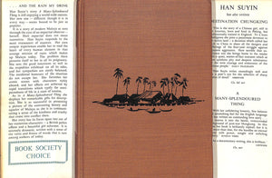 "...And The Rain My Drink" 1956 SUYIN, Han Ex-Libris: Mme Elsa Schiaparelli (SIGNED)