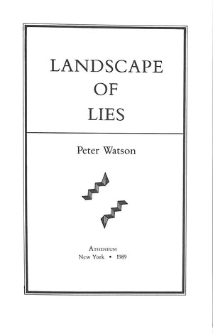 "Landscape Of Lies" 1989 WATSON, Peter