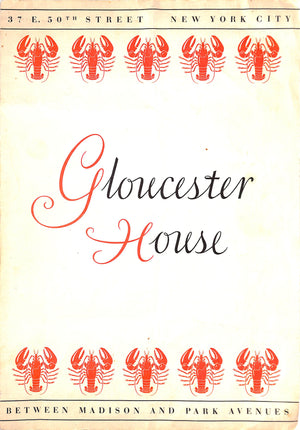 Gloucester House Menu