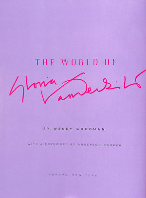 "The World Of Gloria Vanderbilt" 2010 GOODMAN, Wendy