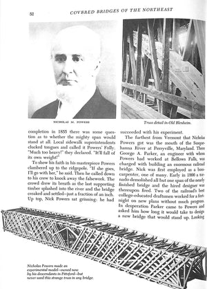 "Covered Bridges Of The Northeast: The Complete Story In Words And Pictures" 1957 ALLEN, Richard Sanders