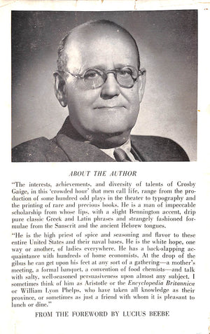 "Crosby Gaige's Cocktail Guide And Ladies' Companion" 1941 GAIGE, Crosby