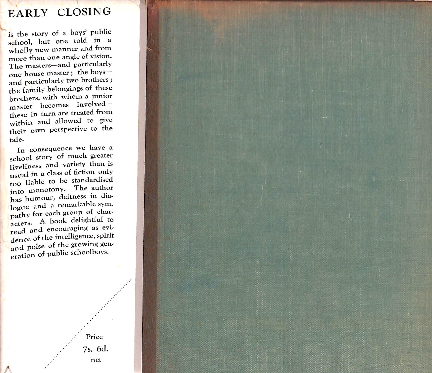 "Early Closing" 1931 WILLSON, D. Wynne