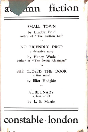 "Early Closing" 1931 WILLSON, D. Wynne