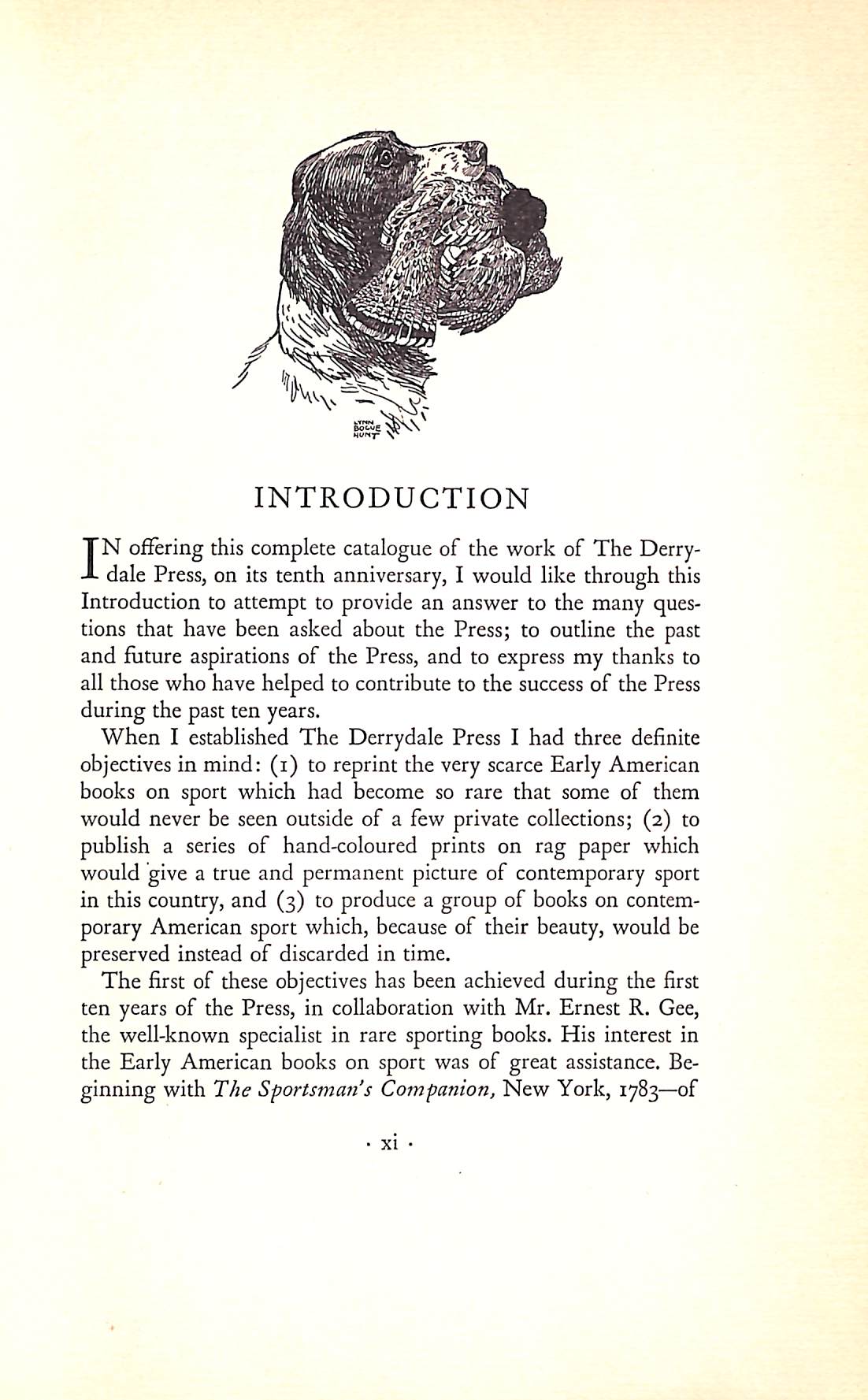 "The Derrydale Press 19271937 Tenth Anniversary Catalogue Sporting Bo