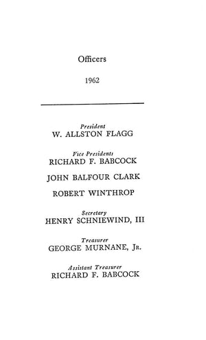 "Piping Rock Club 1962 Members' Annual" 1962