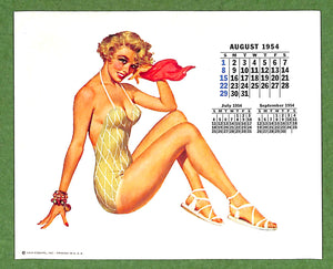 "Esquire Girl Calendar" 1954 (New/ Old Stock)