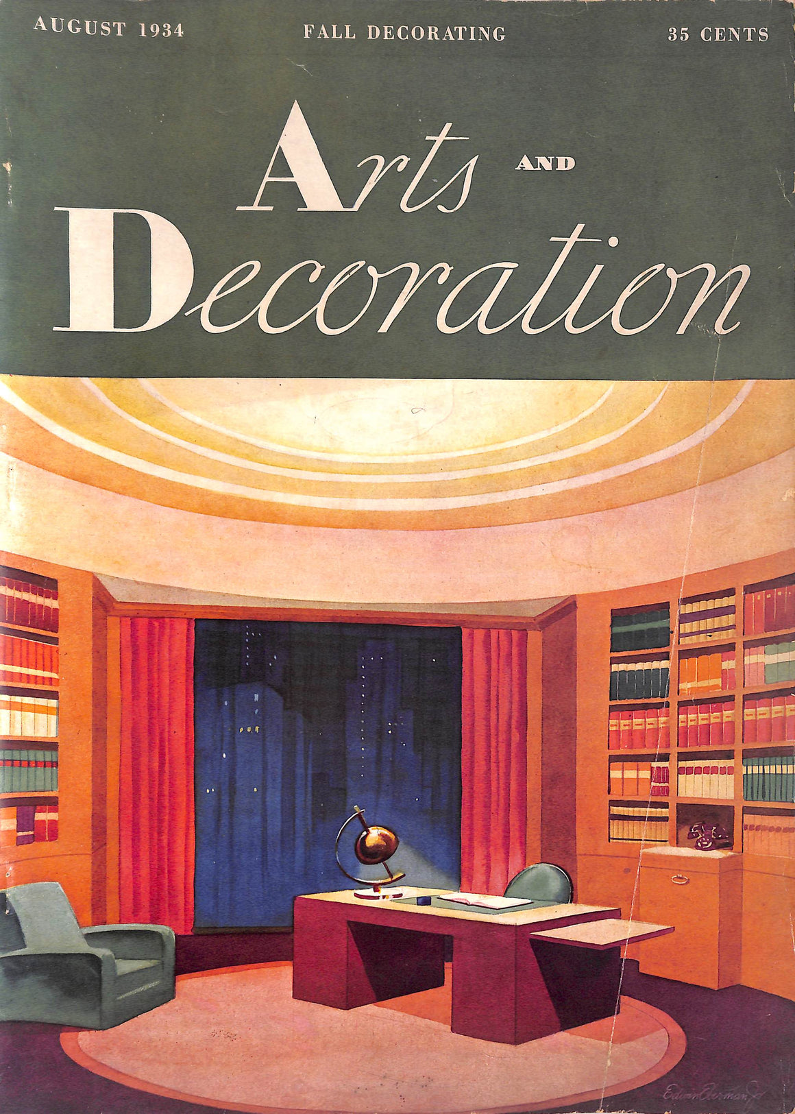 Arts And Decoration Fall Decorating August 1934