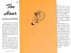 "The Hour" 1951 DEVOTO, Bernard