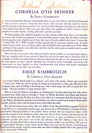"Our Hearts Were Young And Gay" 1944 SKINNER, Cornelia Otis and KIMBROUGH, Emily