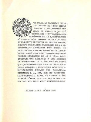 "Chroniques De L'Oeil De Boeuf" 1952