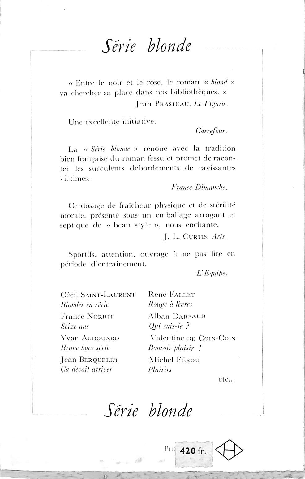 "L'Amour Des Quatre Saisons" 1949 ROYER, Louis-Charles